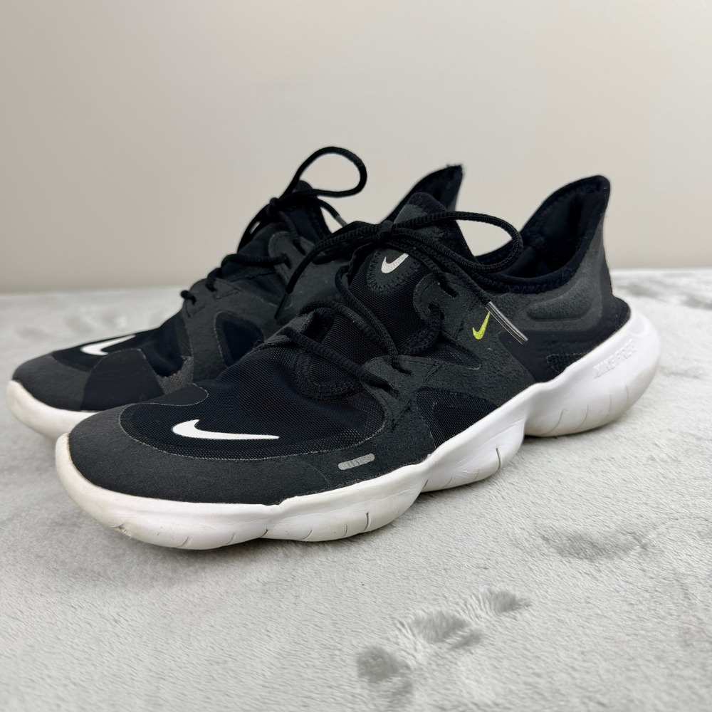 Nike Free RN 5.0 Mens Running Shoes Black White AQ1316-003 Size 9